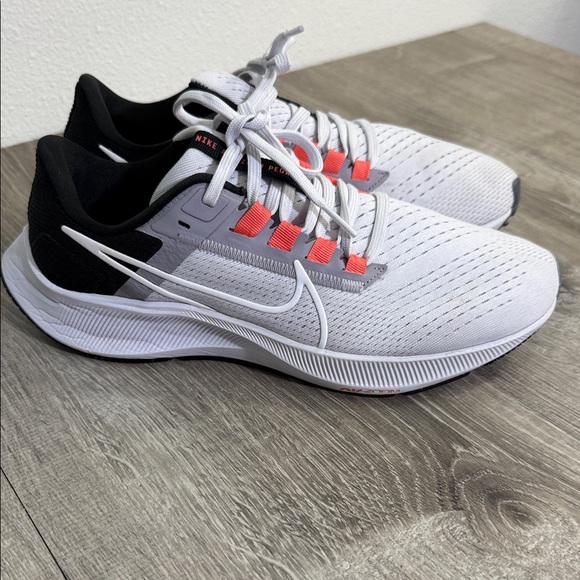 Nike Shoes - Nike White, Black & Coral Athletic Running Shoes